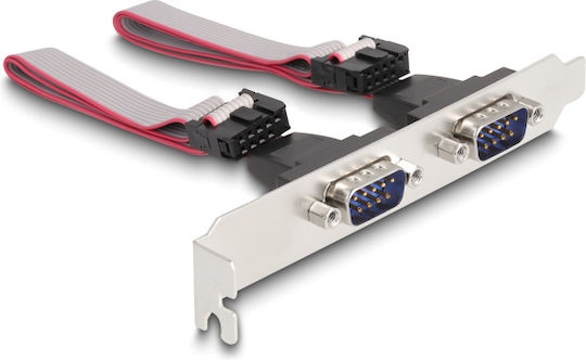 DeLock Κάρτα PCIe σε 2 θύρες RS232 DB9 Serial