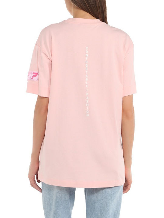 Guess Elisa Γυναικείο T-shirt Ροζ