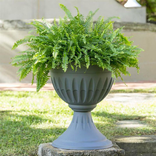 Bama Ghiveci Plastic Gri 43x43x46εκ.