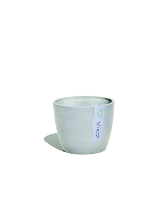 Ecopots Stockholm Саксия Пластмаса Бял 16x16x12.5εκ.