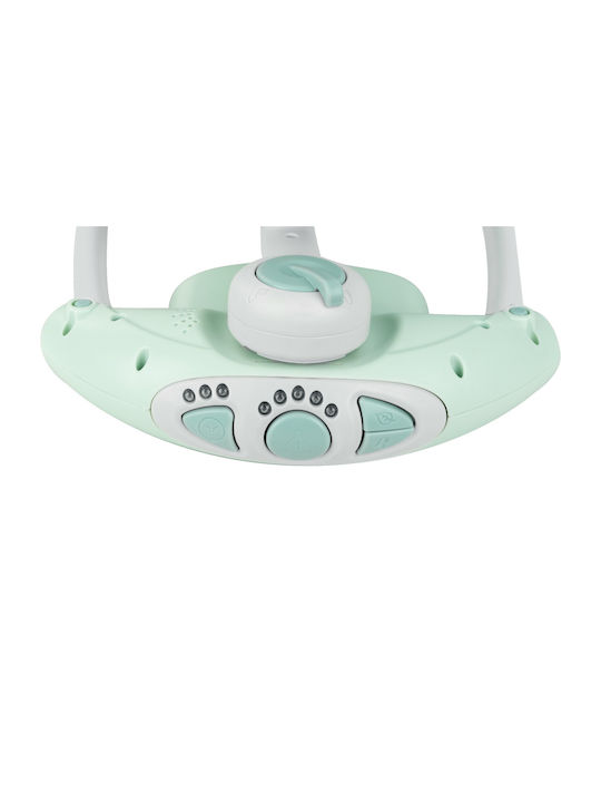 Kikka Boo Elektrisch Baby Relax Schaukel Chillo mit Musik Jungle King Mint für Kind bis 11kg