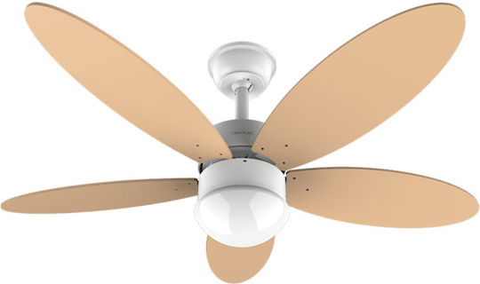 Cecotec EnergySilence Aero 4260 Deckenventilator 106cm mit Leuchte Orange / Weiß