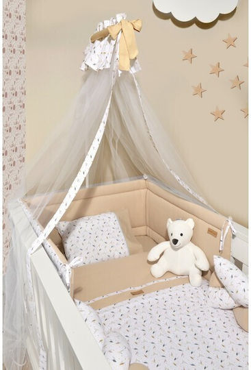 Baby Oliver Crib Bumpers Classic Inside Beige 34x210cm