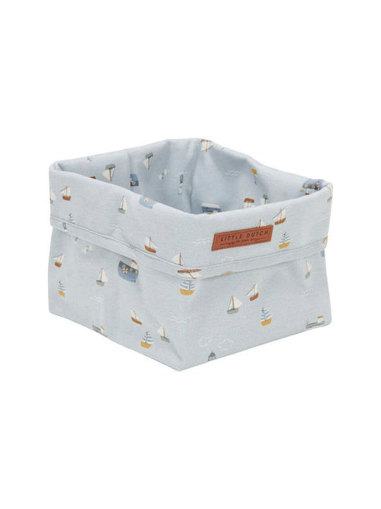 Little Dutch Sailors Bay Rectangle Nursery Storage Basket Light Blue