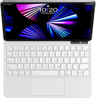 Baseus Brilliance Klappdeckel mit Tastatur Englisch US Weiß (iPad 2022 10,9 Zoll) ARJK020002