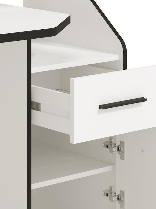 Γραφείο Bletchley Ξύλινο Λευκό 170x65x92.5εκ.