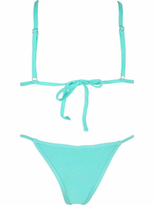 Gigi Bikini-Set Dreieck & Brasilien Türkis