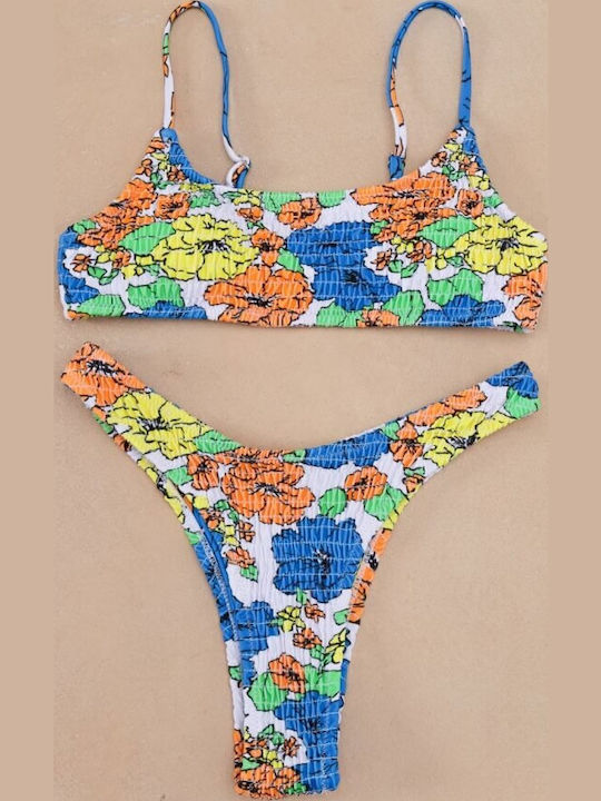 Gigi Set Bikini Μπουστάκι & Brazil Μπλε