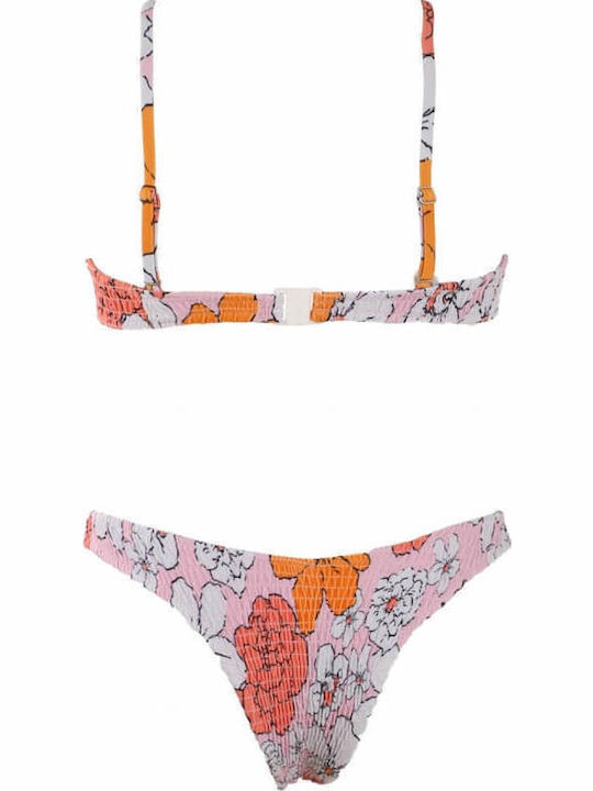 Gigi Set Bikini Μπουστάκι & Brazil Ροζ