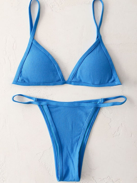 Gigi Bikini-Set Dreieck & Brasilien Hellblau