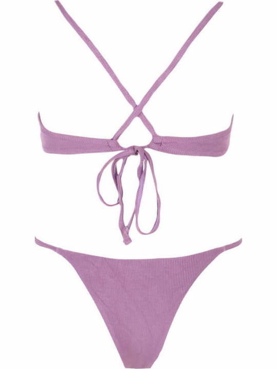 Set Bikini Brasil Flieder