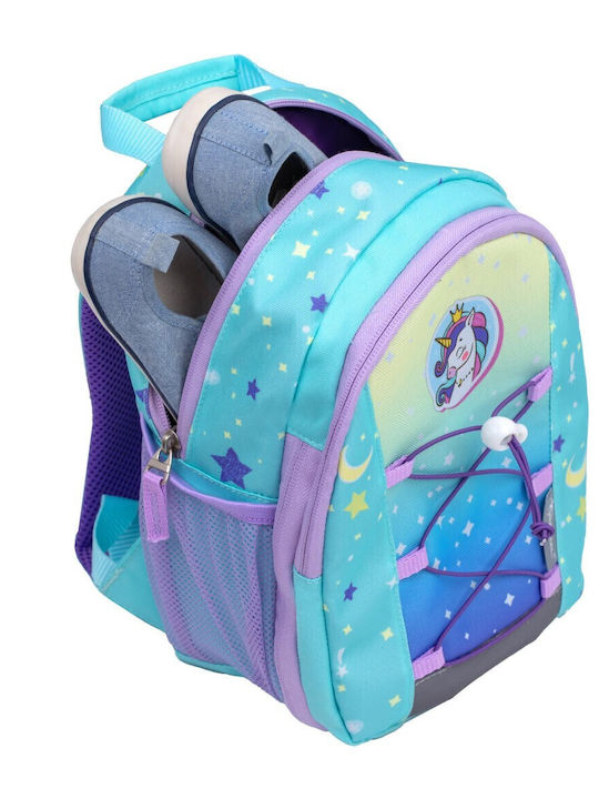 Belmil School Bag Backpack Junior High-High School in Light Blue color 7lt