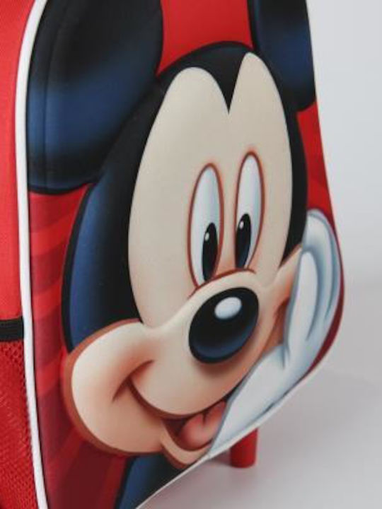 Disney Mickey Schulranzen Trolley Kindergarten Rot