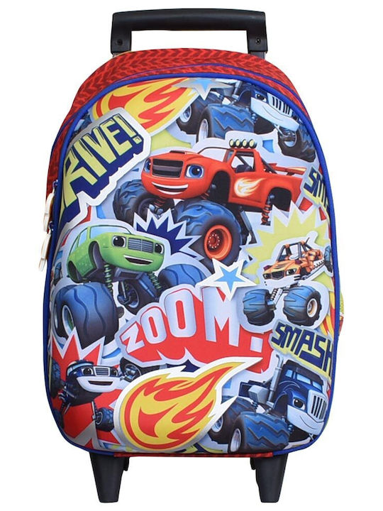 Sunce School Bag Trolley Elementary, Elementary Multicolour with Water Bottle Holder 18Liters