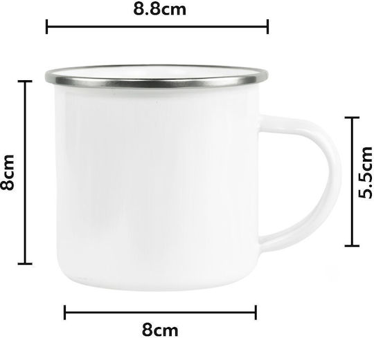 Koupakoupa Mug Enamel White 360ml Koupakoupa Mug Enamel White 360ml