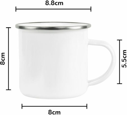 Koupakoupa Becher Emaille Weiß 330ml