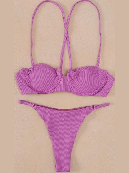 Set Bikini Brazil Λιλά