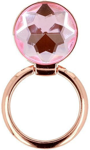 Crystal Ring Holder Κινητού σε Ροζ χρώμα