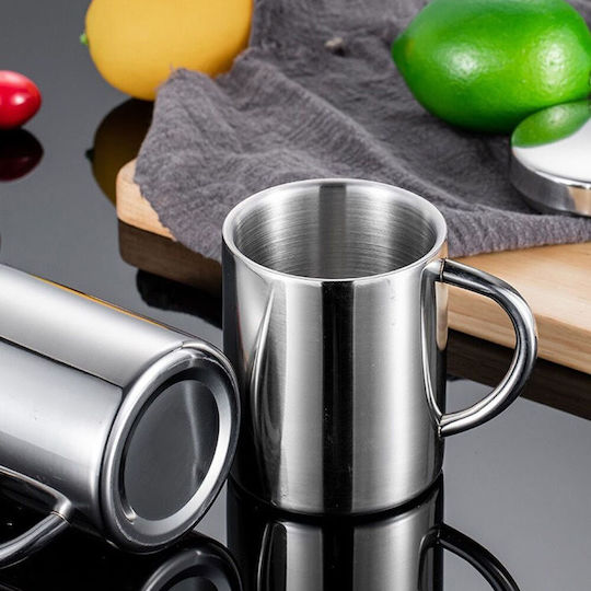 Koupakoupa Κούπα Μεταλλική Ασημί 330ml