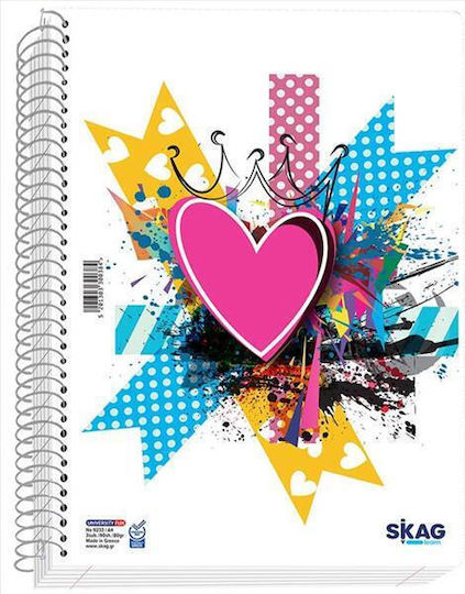Skag Spiral Caiet Cu dungi A4 Multicolor 1buc