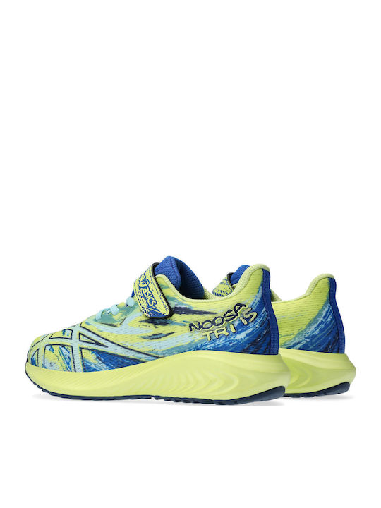 Pre-Noosa Kids Sports Shoes Running with Hoop & Loop Closure Yellow