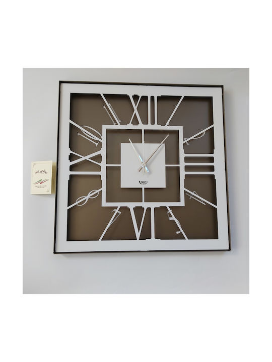 Arti E Mestieri Ceas de Perete Metalic Maro 50x50cm