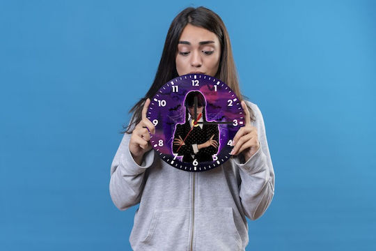 Koupakoupa Wall Clock Wooden Purple