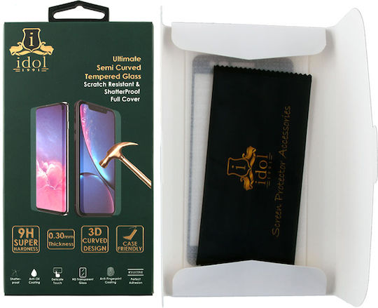 G998 6.8" 9H 3D 0.25mm Full Face Tempered Glass Negru (Galaxy S21 Ultra 5G)