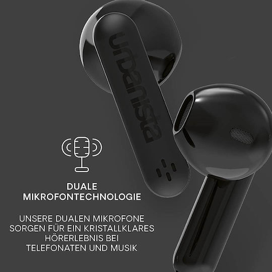 Urbanista Austin Earbud Bluetooth Handsfree Earphones with Sweat Resistance and Charging Case Midnight Black