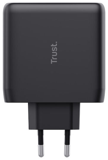 Trust Încărcător cu Port USB-C și Cablu USB-C 100W Quick Charge 3.0 Negruς (Maxo)