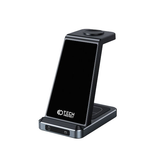 Tech-Protect Ασύρματος Φορτιστής (Qi Pad) 15W Μαύρος (QI15W-A26)