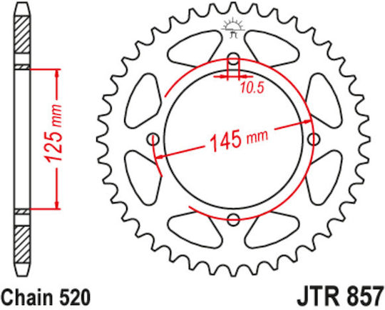 JT Sprockets Γρανάζι Πίσω