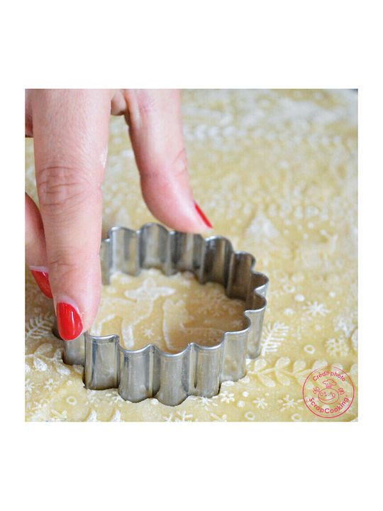 Scrap Cooking Christmas rolling pin Wooden Beige L39xW4.5xH4.5xD4.5cm.