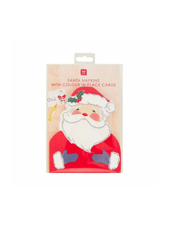 Christmas Paper Disposable Napkins Ornament L16.2xW11.7xH16.2xD1cm 16pcs