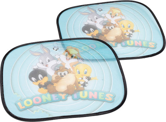 Colzani Πλαϊνά Σκίαστρα Αυτοκινήτου με Βεντούζα Colzani Looney Tunes 44x35εκ. 2τμχ