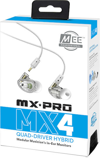 Mee Audio MX4 PRO În ureche Handsfree cu Mufă 3.5mm Alb