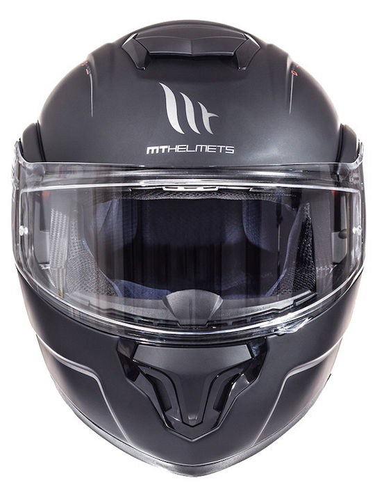 MT Atom Sv Transcend Black Matt Κράνος Μηχανής Flip-Up ECE 22.05 1500gr με Sunvisor