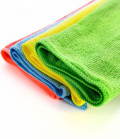 K2 Car Microfiber Cleaning Polishing Drying Cloths 200gsm 35x30cm 4 Pieces