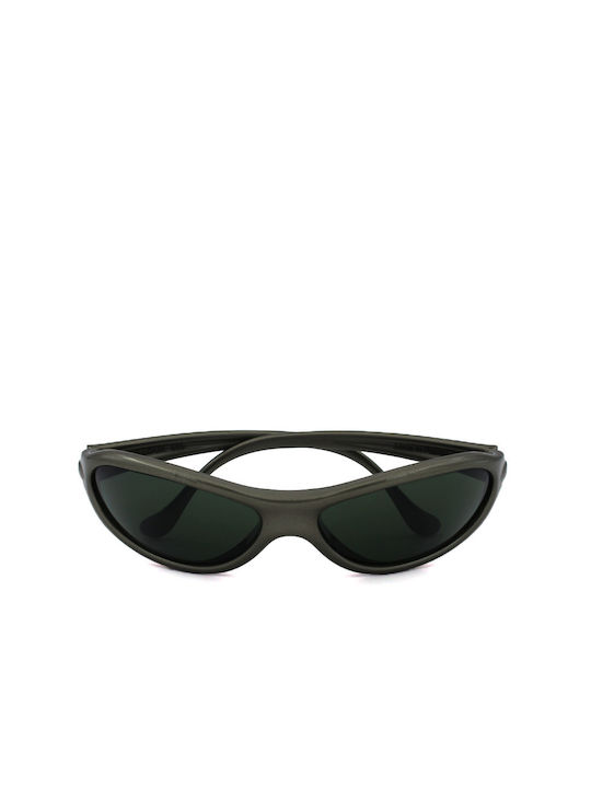 Vuarnet Sunglasses with Gray Plastic Frame and Green Lens 033