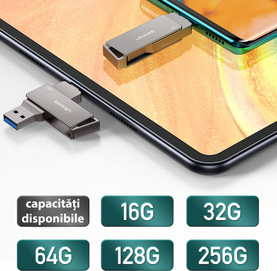 Usams US-ZB198 16GB USB 3.0 Stick Gray