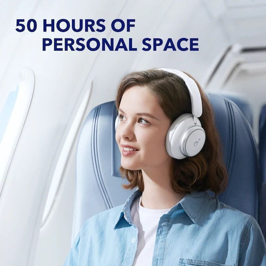 Soundcore by Anker Space Q45 Wireless / Wired Over Ear Headphones with 50 hours of Operation White