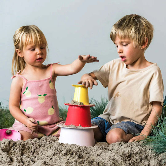 Quut Sand Beach Bucket Set with Accessories Pink 3pcs