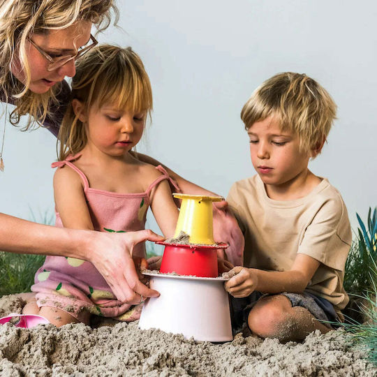 Quut Sand Beach Bucket Set with Accessories Pink 3pcs