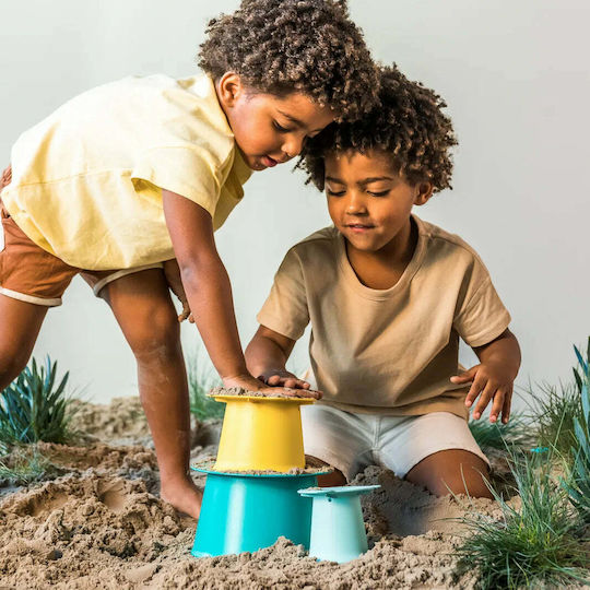Quut Sand Beach Bucket Set with Accessories Blue 3pcs