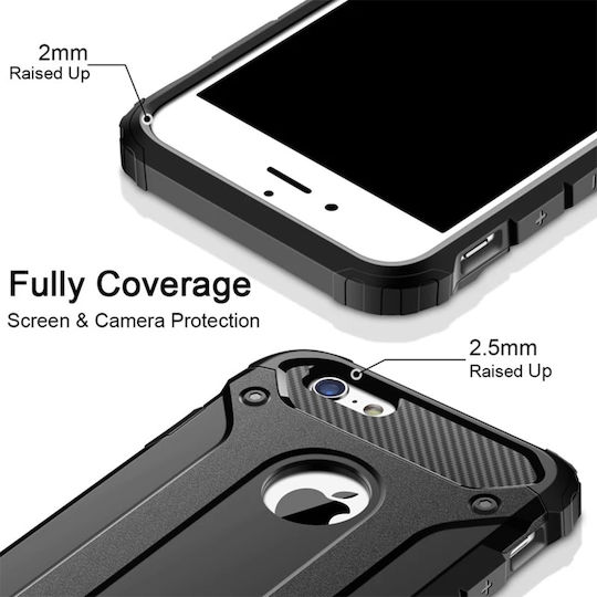 Sonique Heavy Armor Rückseitenhülle Silikon / Kunststoff 2mm Schwarz für Galaxy S20+