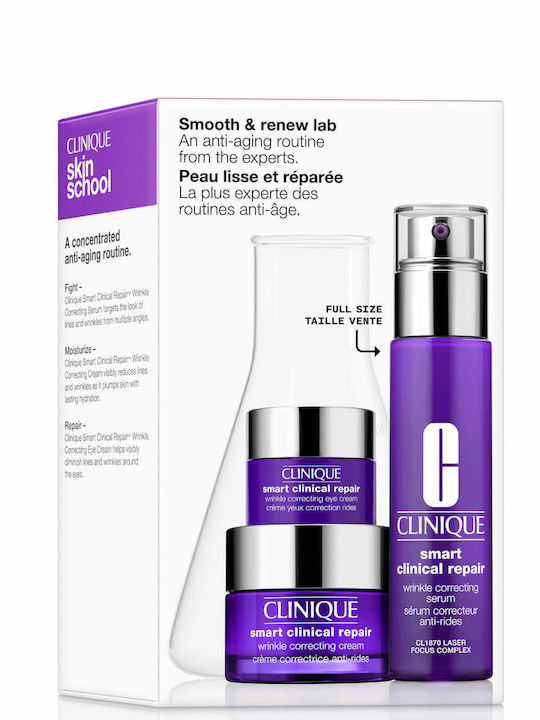 Clinique Smooth & Renew Lab Hautpflegeset für Anti-Aging & Feuchtigkeitsspendend 3Stück