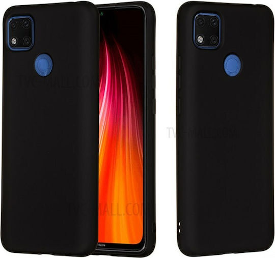 Nemo Matte Soft Umschlag Rückseite Silikon Schwarz (Redmi 9C)