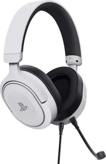 Trust GXT 498 Forta Over Ear Gaming Headset με σύνδεση 3.5mm Λευκό for PS5