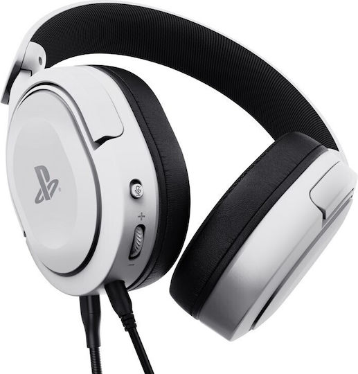 Trust GXT 498 Forta Over Ear Gaming Headset με σύνδεση 3.5mm Λευκό for PS5