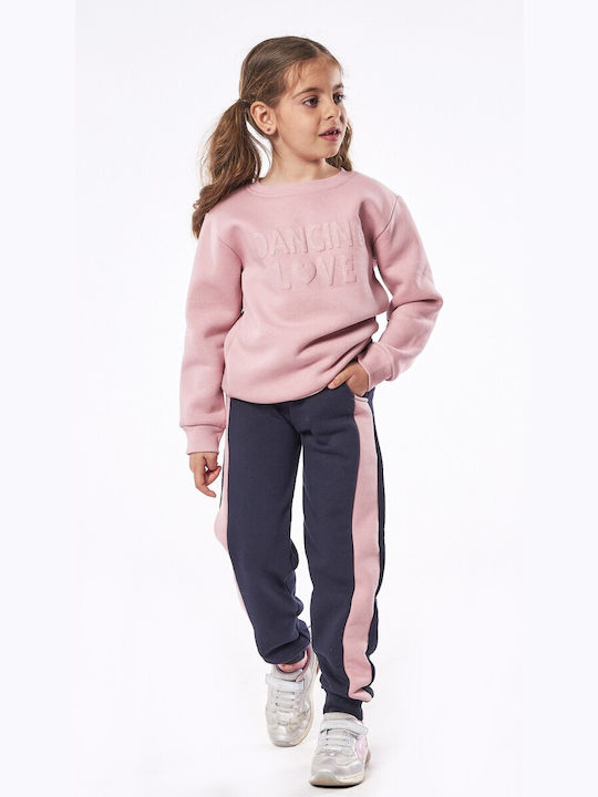 Εβίτα Kinder Sweatpants Set - Jogginganzug Rosa 2Stück